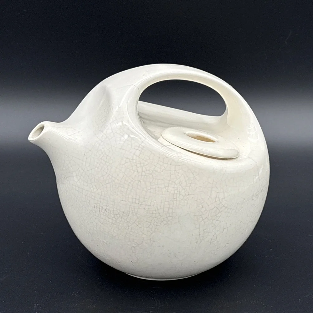 Vintage Robert Steven Witkoff White Porcelain Teapot With Lid MCM Display Piece
